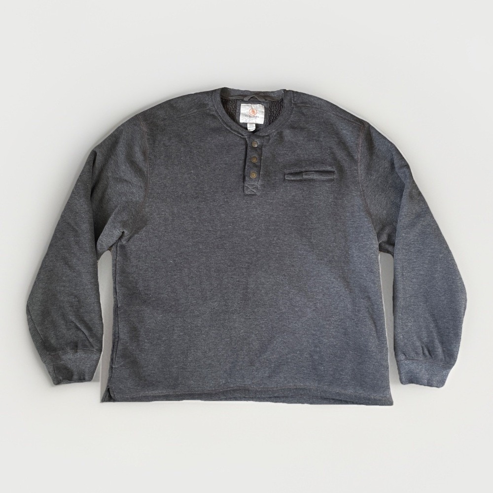 Cloudveil long sleeve thick men's XXL lined Sherpa gray Heavyweight Warm pockets